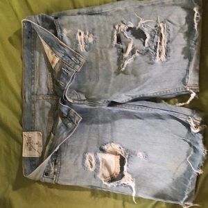Selling these Jean shorts by Holister